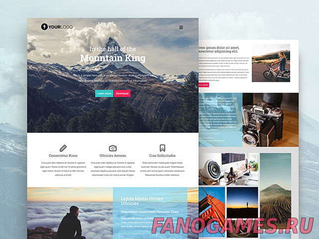 Mountain King: HTML Bootstrap template
